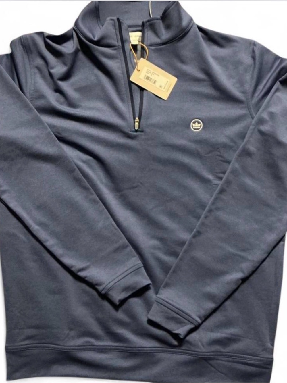Peter Millar Quarter-Zip Navy Sweater [MF25EK40B] NWT Small